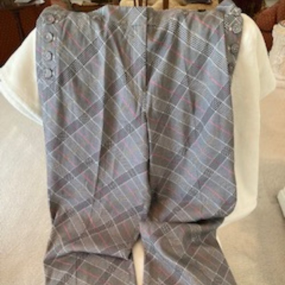 Etcetera Women's Black, White, Pink & Gold Trousers
